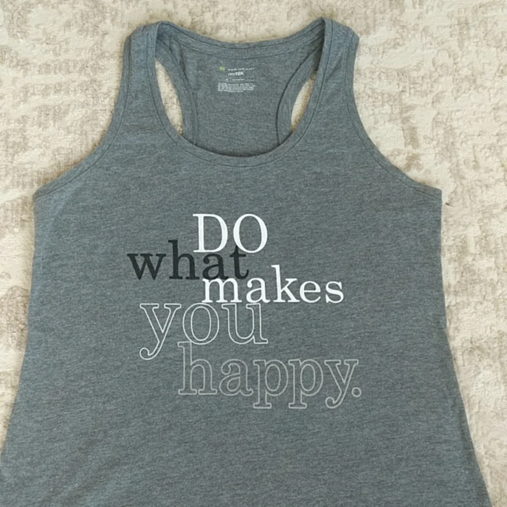 Tek Gear DryTek Racerback Heathered Tank Top M Gray - Picture 4 of 13
